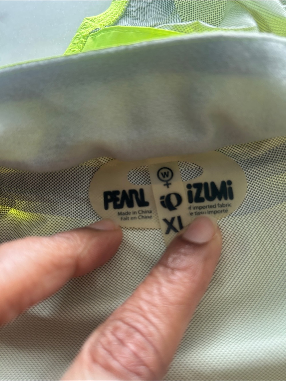 Pearl Izumi High-Visibility Lime Yellow Cycling Jacket